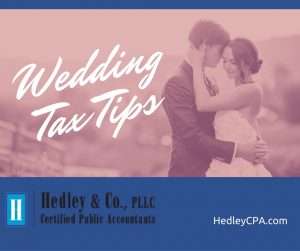 wedding tax tips