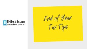 End of year Tax Tips